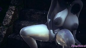 Japanese Lady Dimitresku in 3D Resident Evil hentai game