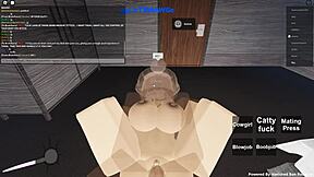 Big ass Roblox porn with hot cowgirl action and anal sex