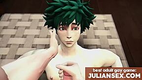 Gay anal sex with stepbro in animated porn video