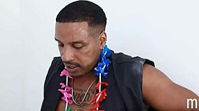 Gay black men having hardcore sex in the bathroom