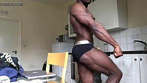 Gay black muscle webcam show with hot guys