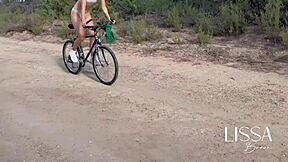 A bike ride in the woods turns into a steamy experience