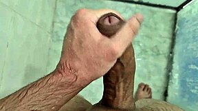 A solo shower scene with a cute amateur