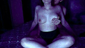 Squeezing my neighbor's bouncing boobs and making her moan