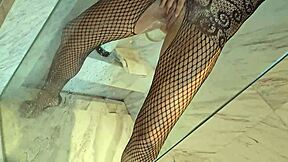 Armpit to anus: Amateur housewife's naughty bathroom romp