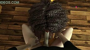 Latisha's naughty study break with 3D game and BJ