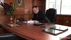Black secretary Jasmine Webb gets fucked by her boss