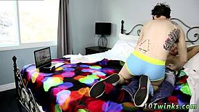 Gay sex with a twink boy in a bareback African xxx video
