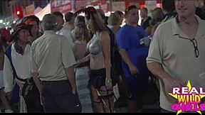 Public showing off the body at Fantasy Fest