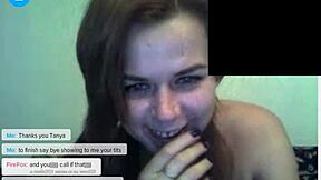 Webcam Show with Blonde Tannya & Chubby Annica STRIPPING NOW
