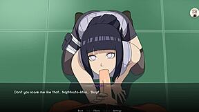 Hinata and Mikasa engage in steamy blowjob and sex