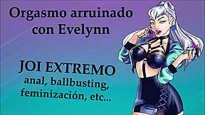 Get some extreme pleasure with Evelyn de Lol in style of League of Legends voice actor Spaceola