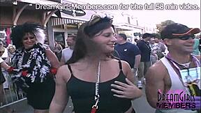 Wives and girlfriends show off their bodies at parties
