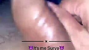 An Indian man pleasuring himself with his girlfriend’s help
