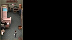 Erotic video game themed porn with a mature woman