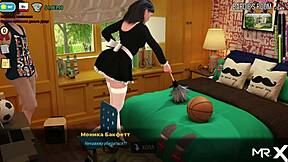 Commented gameplay of the visual novel-style porn game Fashionbusiness - Hot Shower E1-39