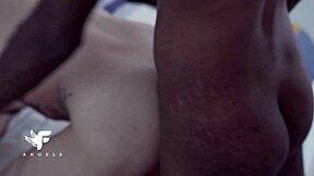Submissive slut tied up for rough anal sex with studs