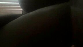 Big black cock penetrates neighbor's ass on stairs