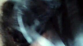 Cristal, a beautiful Latina, gives her partner a sensual blowjob while also satisfying him with her mouth