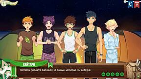 Gay teen's night swim turns into wild hentai adventure