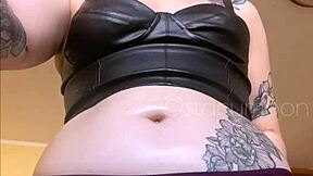 Pretty girl with brown hair undressing and having her pussy eaten in a POV video