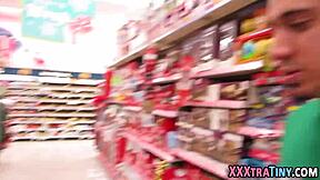 A high definition hardcore video of a small teen enjoying sex