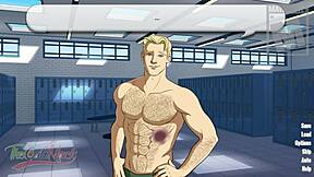 Muscular college teacher dominates in gay dating scene