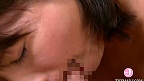 Pretty Japanese teen gets her first anal sex on camera