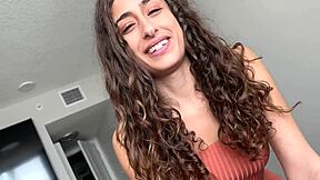 Teen step sister Scarlett Page tries anal in household roleplay fantasy