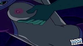Starfire and Robin's hot scene with audio fix