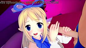 Flonne, the angel from Disgaea, in an adult animated video