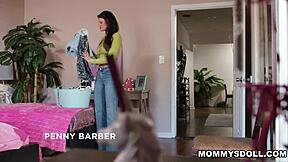Stepom penny barber punishes stepdaughters with strap-on action
