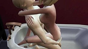 Yaoi: Steamy bath time leads to hot and heavy sex in animated porn