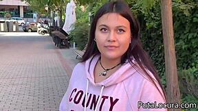 Monica conde's first time in porn, cowgirl and facial scene