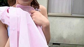 Japanese Teens Strip in Public Rock Paper Scissors Game Outside