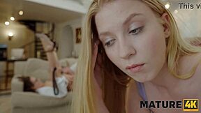 Mature4k stepmom goes wild and rocks in ffm threesome action