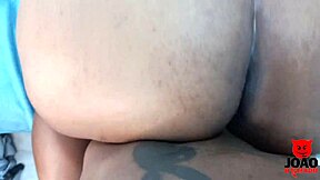 Black amateur gets BBW ass pounded in POV video