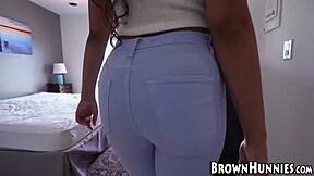 Beautiful black beauty Katt Garcia anal sex doggy style fuck