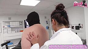 Ugly patient gets a blowjob from a German doctor