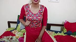 Stepmother and stepson roleplay in Hindi with fingering and cunilingus
