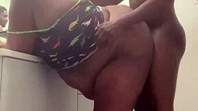 Big tits and ass get pounded in the bathroom