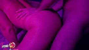 Close up and personal with a bubble butt spanking