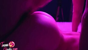 Close up and personal with a bubble butt spanking