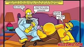 The most beautiful buttocks in The Simptoons Simpsons porn collection