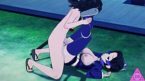 Big cock monsters get blown and fucked in anime