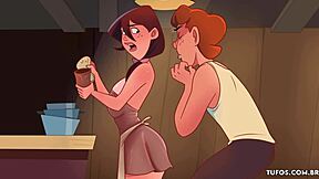 Gay anime featuring two caipiras having sex simultaneously