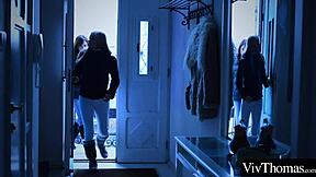 Young European girls have romantic sex in Hungary