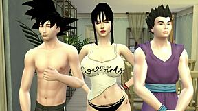 Asian wife seduces her stepsons while her husband works