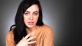 Intense solo scene with all-natural Whitney Wright's climax