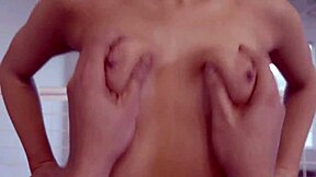 Wow, Big Stepbrother Blasts Little Sis with a Massive Facial After Hardcore Action!